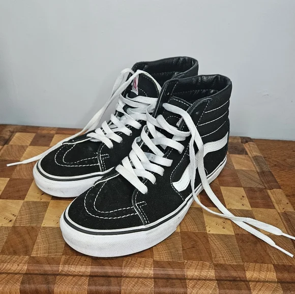 Vans Hightower Black and white suede Size 6.5 men's 8 women's - Picture 13 of 14